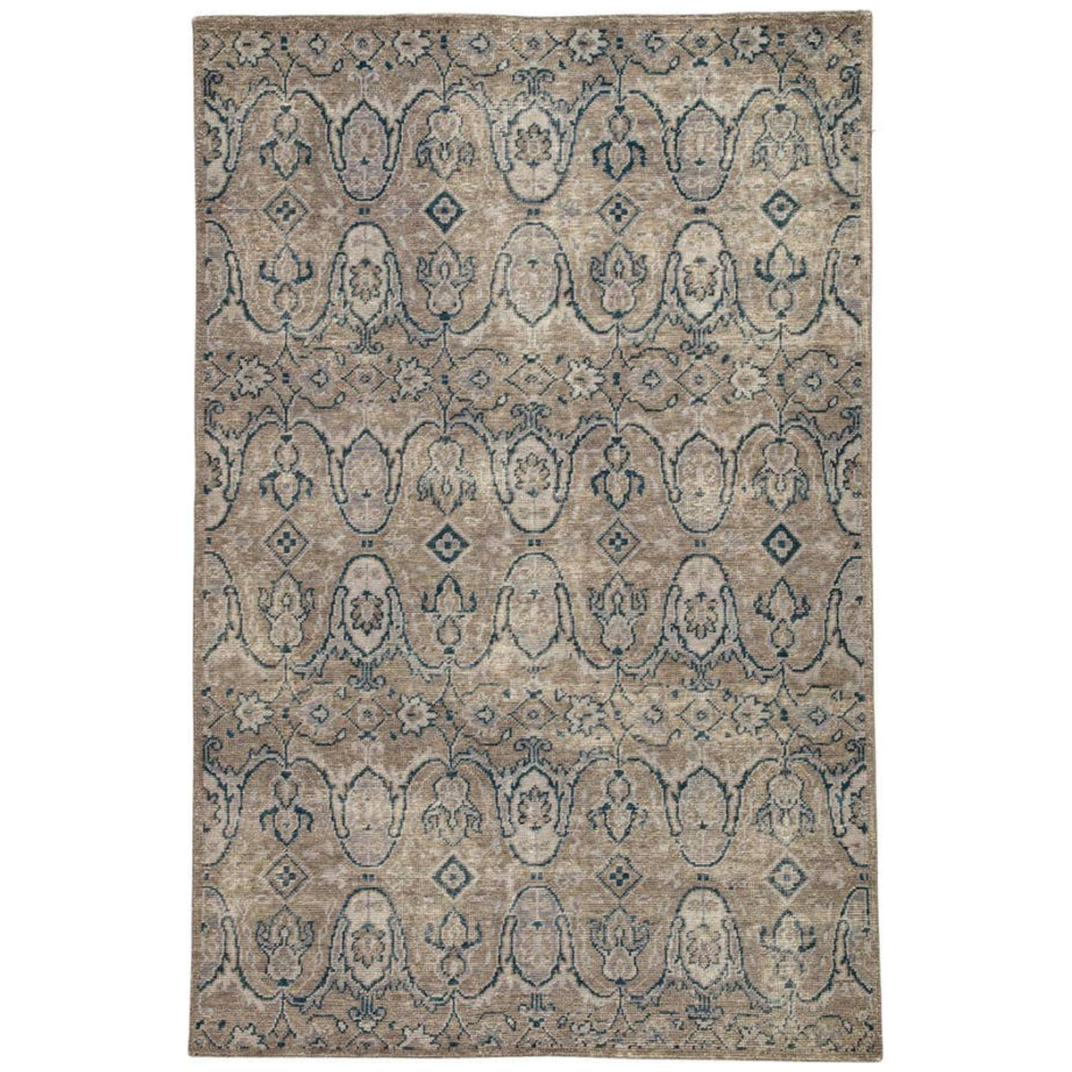 Jaipur Revolution Williamsburg Medallion REL06 Gray/Navy Area Rug