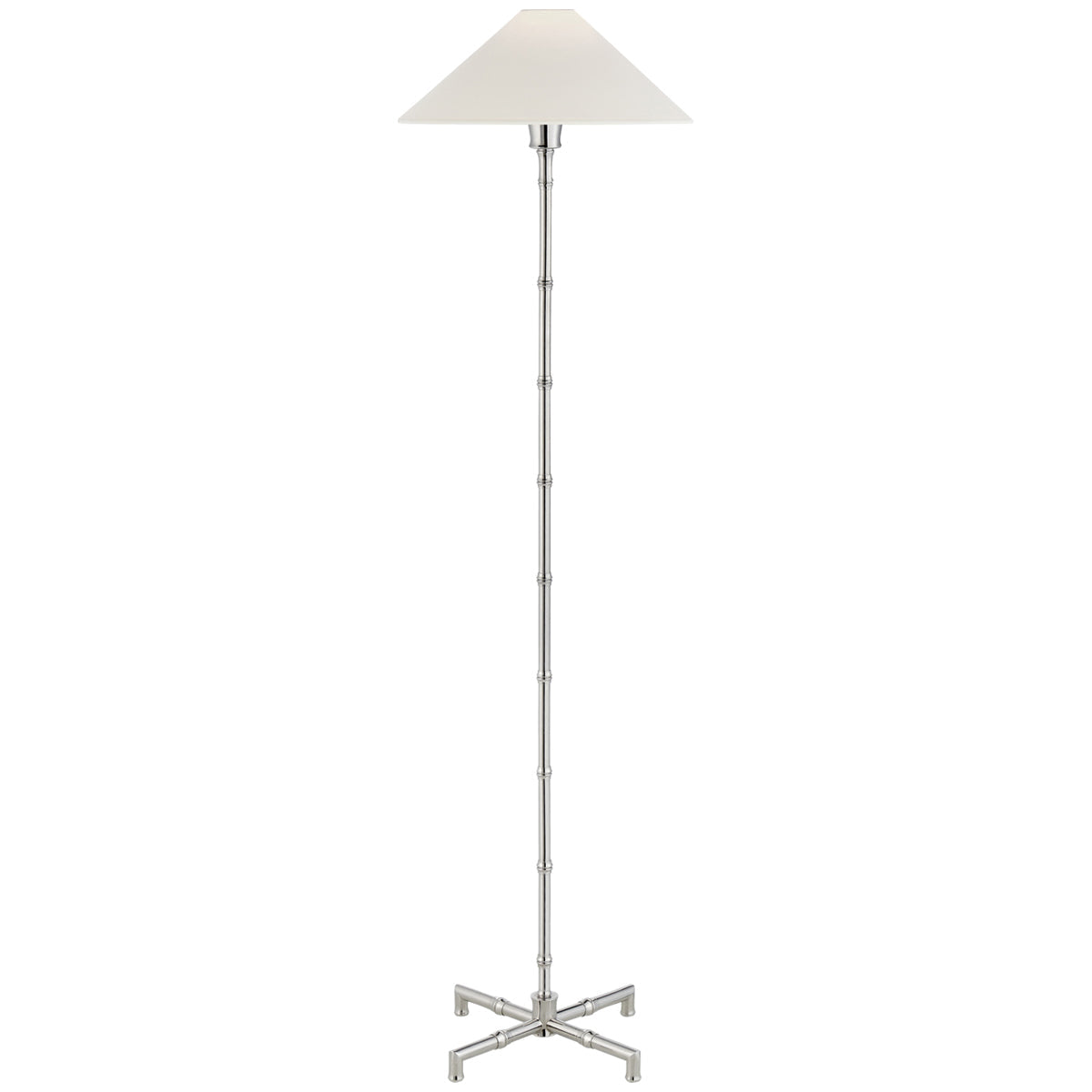 Visual Comfort Grenol Floor Lamp with Linen Shade