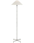 Visual Comfort Grenol Floor Lamp with Linen Shade