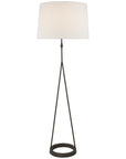 Visual Comfort Dauphine Floor Lamp with Linen Shade