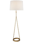 Visual Comfort Dauphine Floor Lamp with Linen Shade