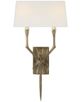 Visual Comfort Bristol Large Sconce with Linen Shade