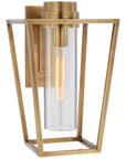 Visual Comfort Presidio Small Bracketed Sconce with Clear Glass