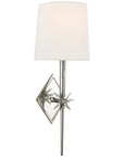 Visual Comfort Etoile Sconce with Linen Shade