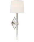 Visual Comfort Etoile Large Tail Sconce with Linen Shade