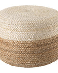 Jaipur Saba Oliana Ombre Stripes White Beige SAA09 Cylinder Pouf