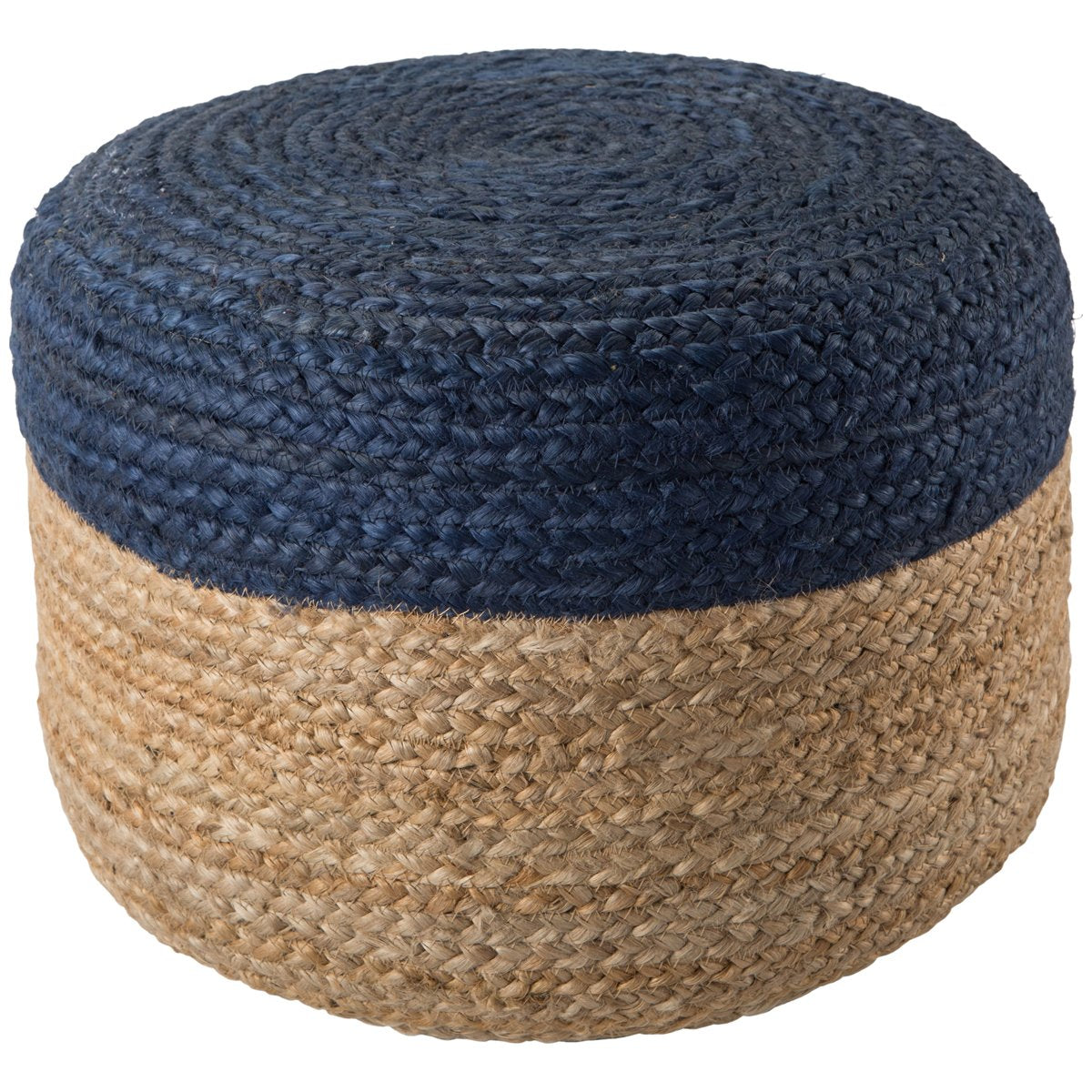 Jaipur Saba Oliana Ombre Stripes Blue Beige SAA10 Cylinder Pouf