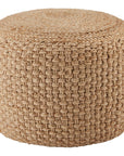 Jaipur Saba Kealani Trellis Textured Beige SAA21 Cylinder Pouf