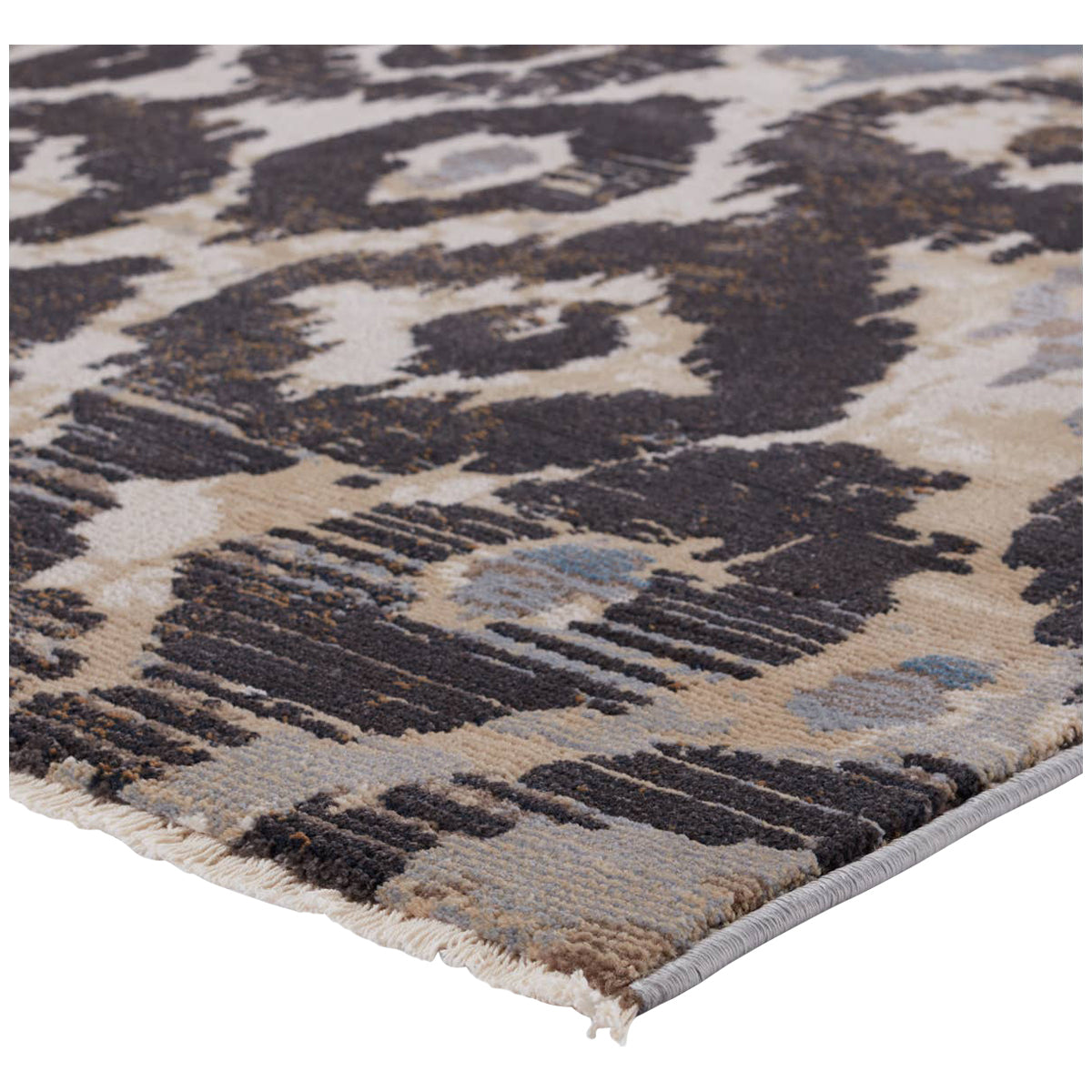 Jaipur Sanaa by Nikki Chu Livio Ikat Black Tan SBC03 Area Rug