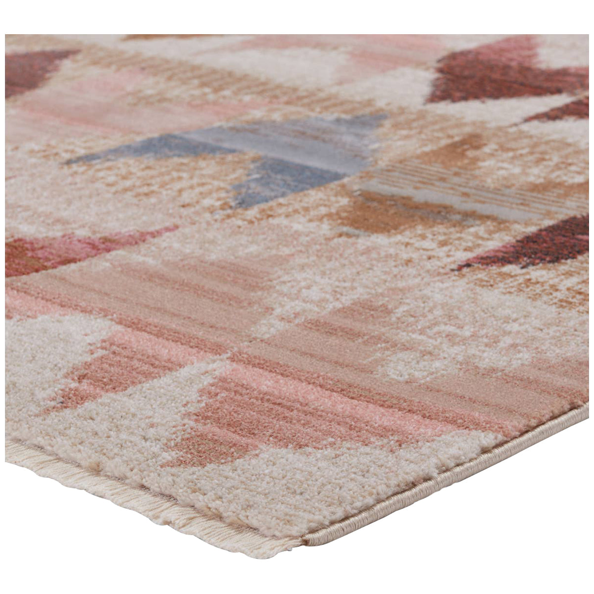 Jaipur Sanaa by Nikki Chu Zevi Chevron Pink Beige SBC05 Area Rug