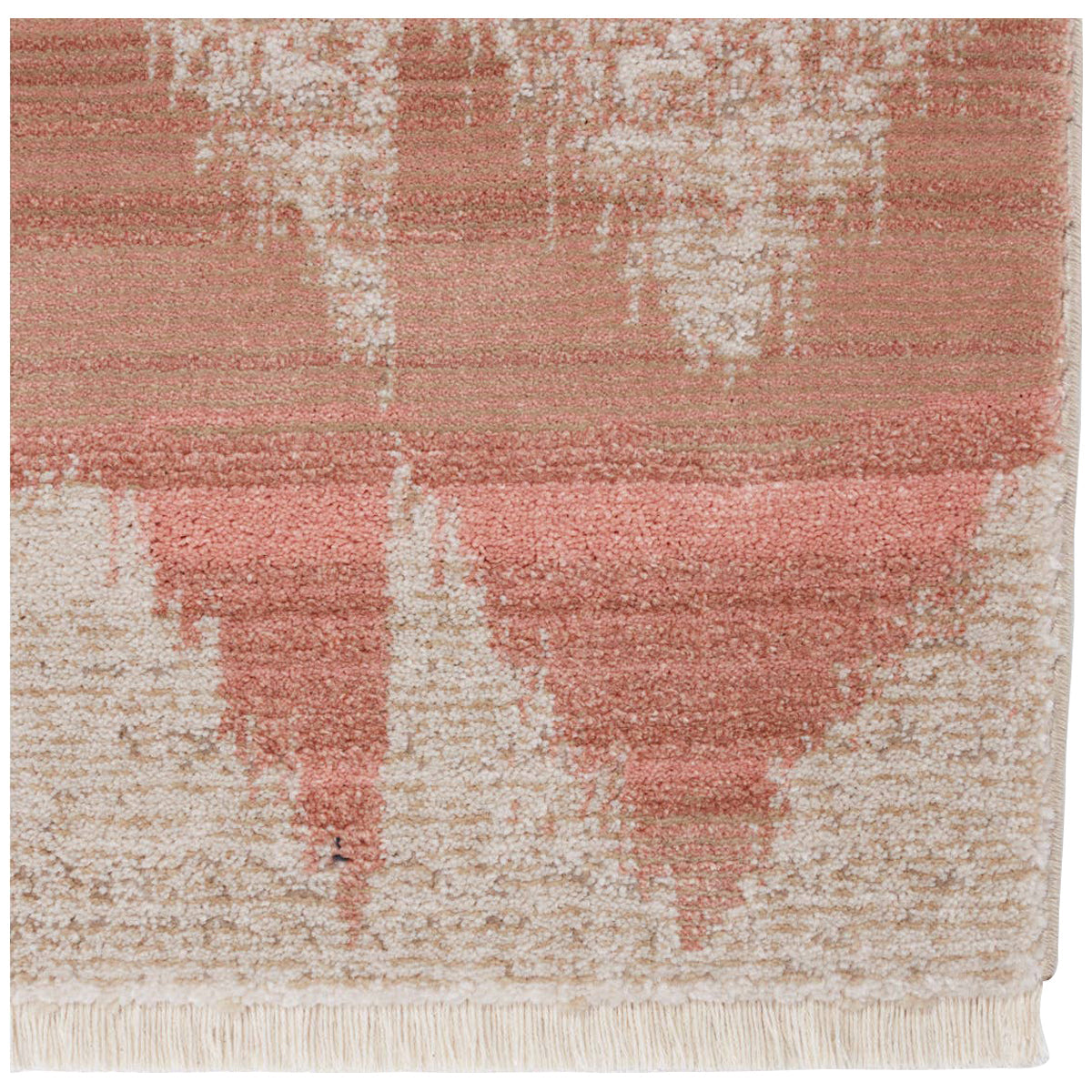 Jaipur Sanaa by Nikki Chu Zevi Chevron Pink Beige SBC05 Area Rug