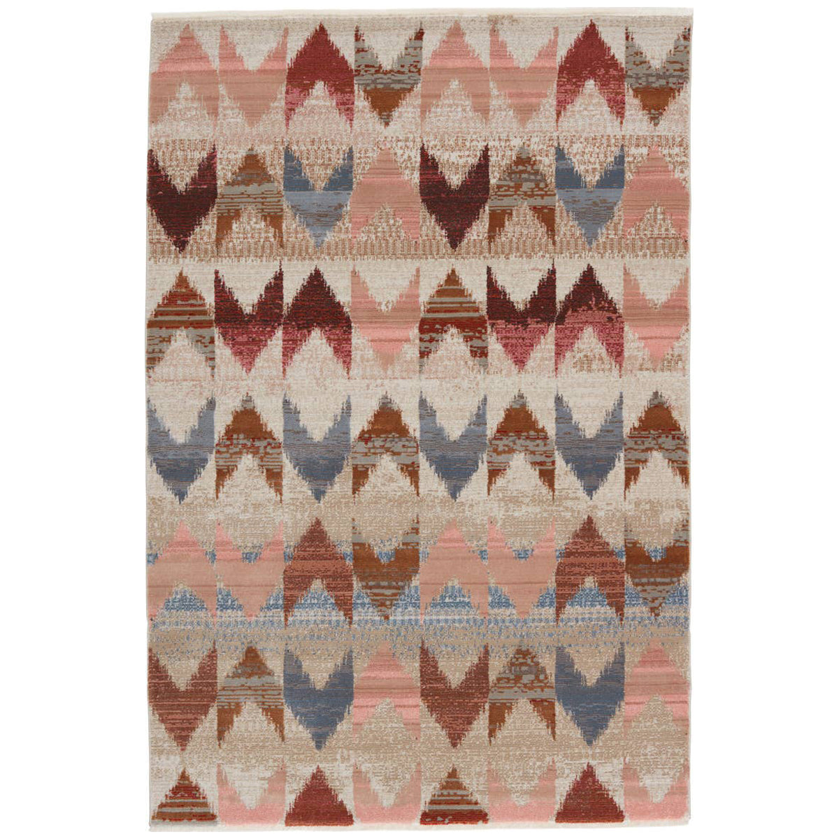 Jaipur Sanaa by Nikki Chu Zevi Chevron Pink Beige SBC05 Area Rug