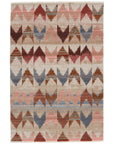 Jaipur Sanaa by Nikki Chu Zevi Chevron Pink Beige SBC05 Area Rug