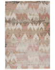 Jaipur Sanaa by Nikki Chu Zevi Chevron Beige Light Pink SBC07 Area Rug