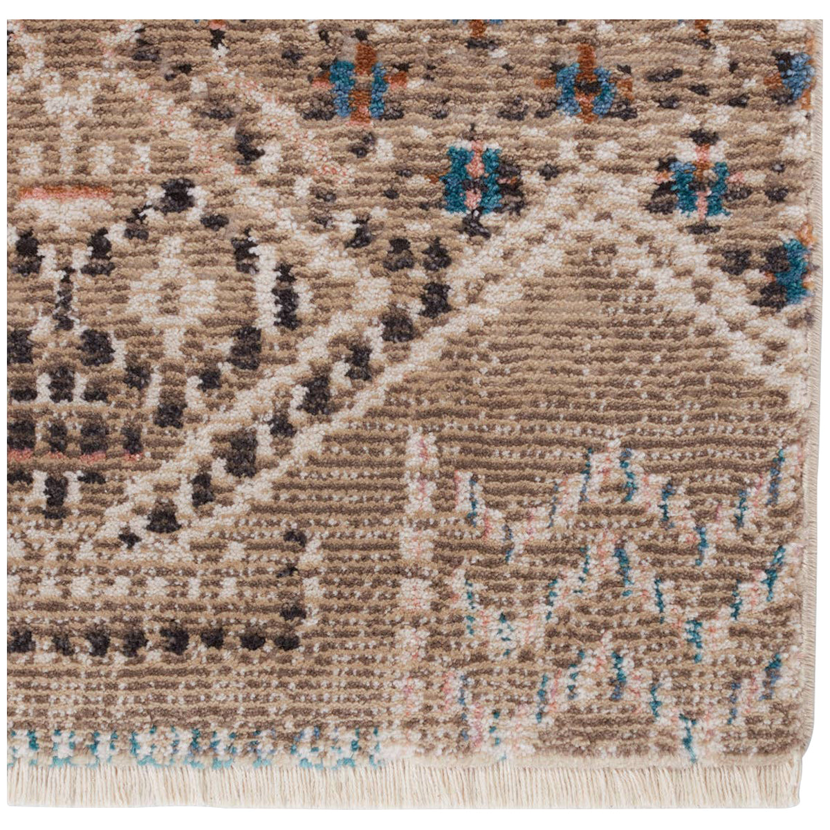 Jaipur Sanaa by Nikki Chu Tamari Tribal Tan Blue SBC09 Area Rug