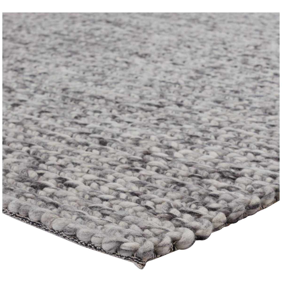 Jaipur Scandinavia Dula Braiden Solid Gray Ivory SCD26 Area Rug