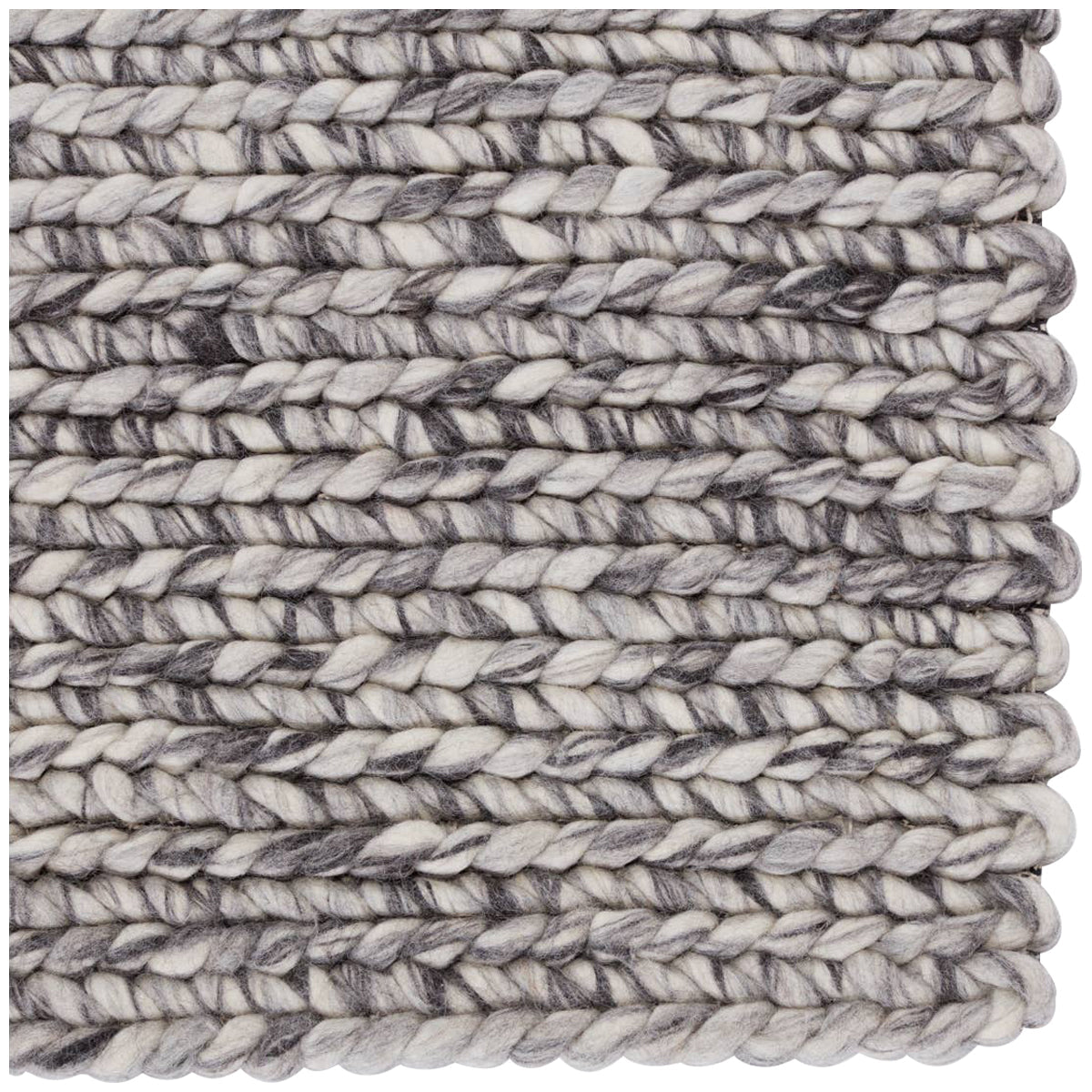 Jaipur Scandinavia Dula Braiden Solid Gray Ivory SCD26 Area Rug