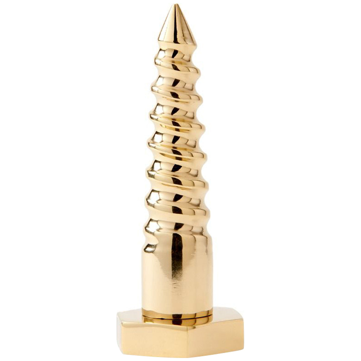 Villa &amp; House Screw Statue, Brass Finish