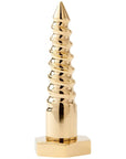 Villa & House Screw Statue, Brass Finish