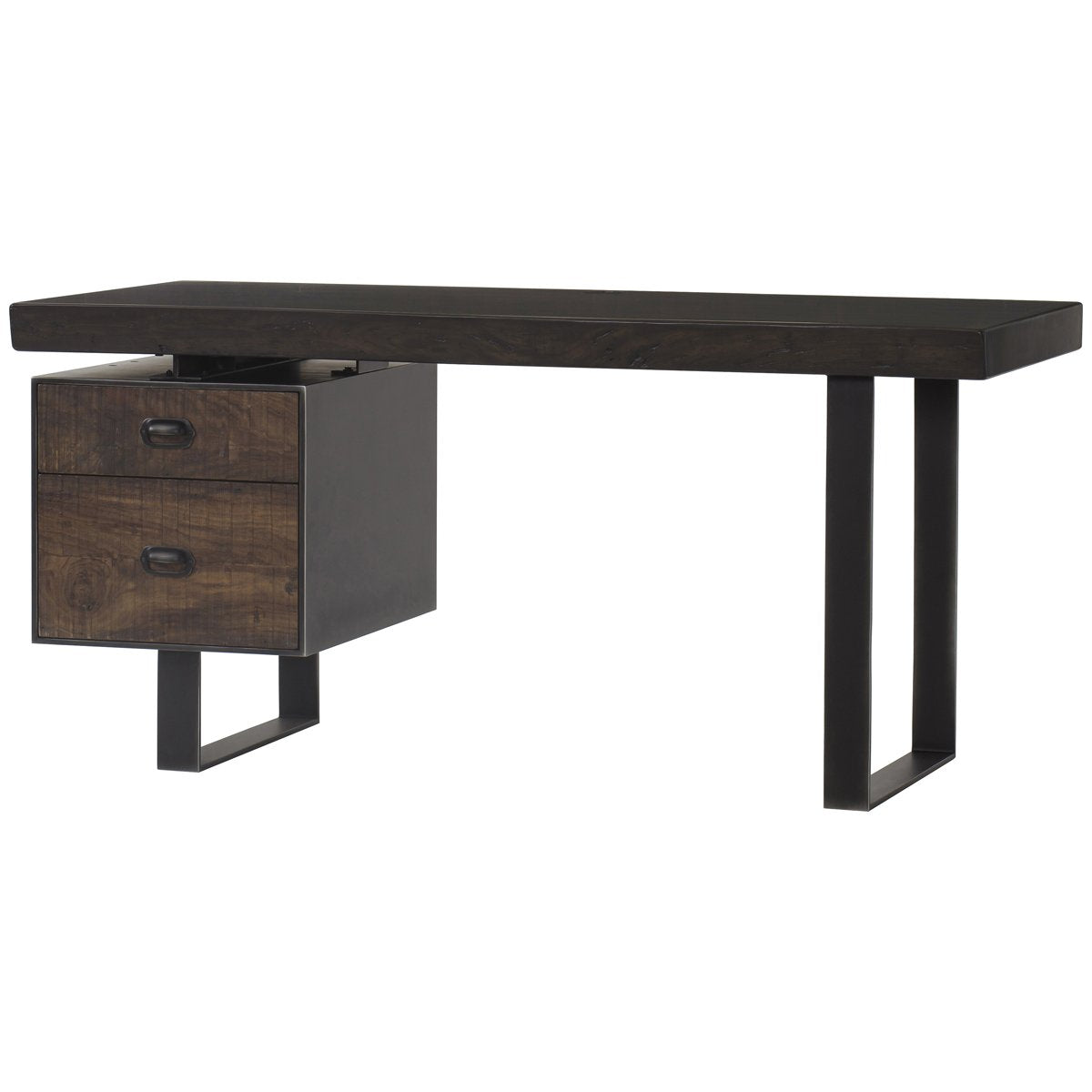 Thomas Bina Charles Single Ped Desk - Live Edge