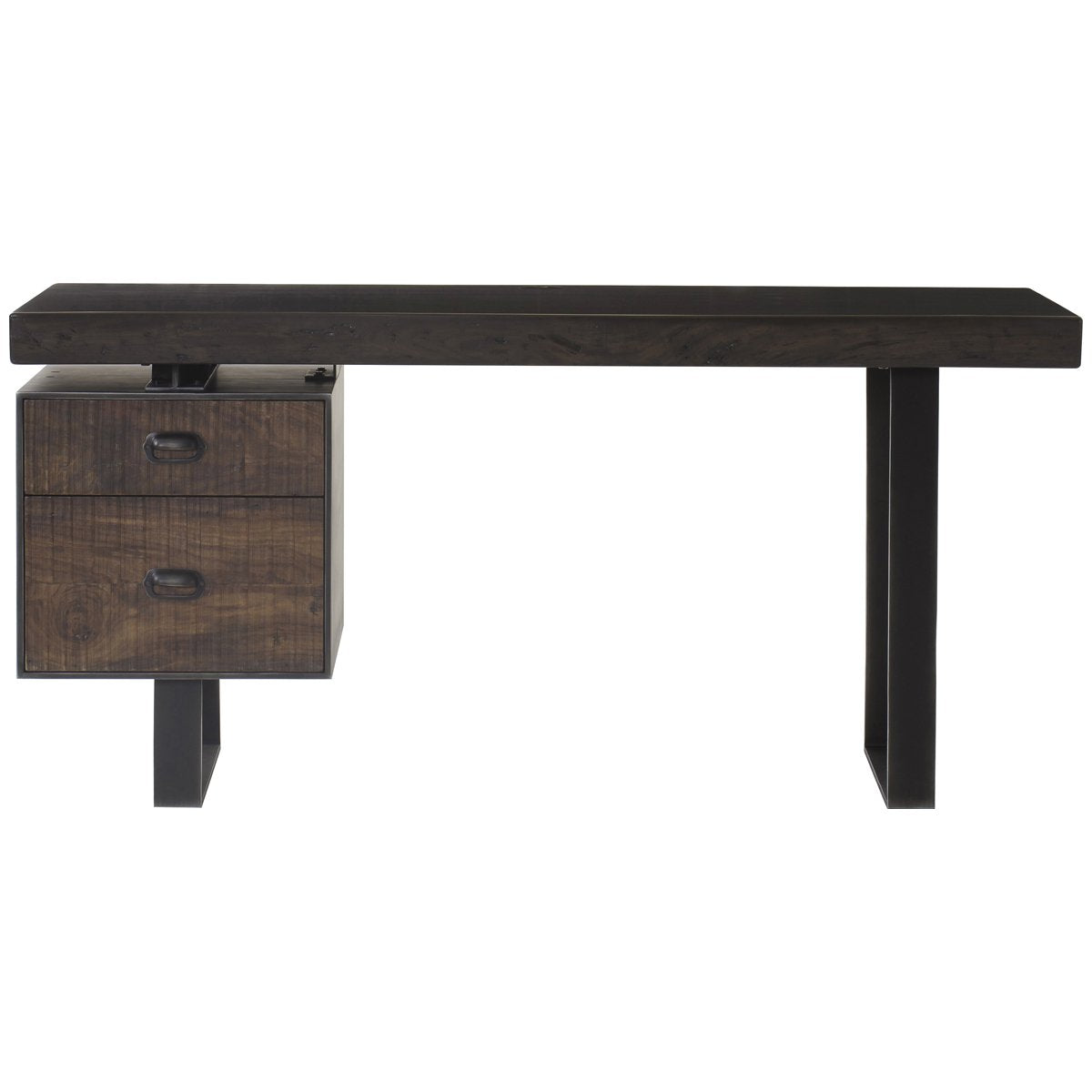 Thomas Bina Charles Single Ped Desk - Live Edge