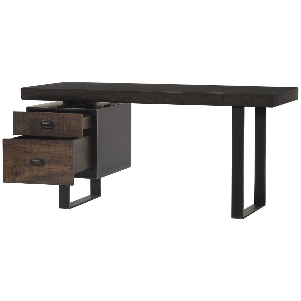 Thomas Bina Charles Single Ped Desk - Live Edge