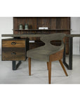 Thomas Bina Charles Single Ped Desk - Live Edge