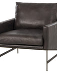 Thomas Bina Vanessa Chair - Destroyed Black Leather