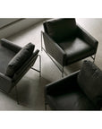 Thomas Bina Vanessa Chair - Destroyed Black Leather