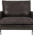 Thomas Bina Vanessa Chair - Destroyed Black Leather