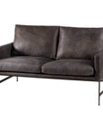 Thomas Bina Vanessa 2-Seater Sofa - Destroyed Black Leather