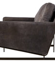 Thomas Bina Vanessa 2-Seater Sofa - Destroyed Black Leather