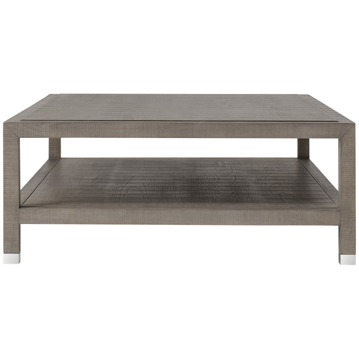 Sonder Living Raffles Grand Coffee Table - Grey and Pewter