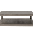 Sonder Living Raffles Grand Coffee Table - Grey and Pewter