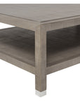 Sonder Living Raffles Grand Coffee Table - Grey and Pewter