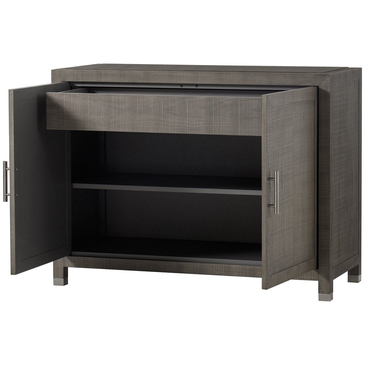 Sonder Living Raffles 2-Door Credenza - Grey and Pewter