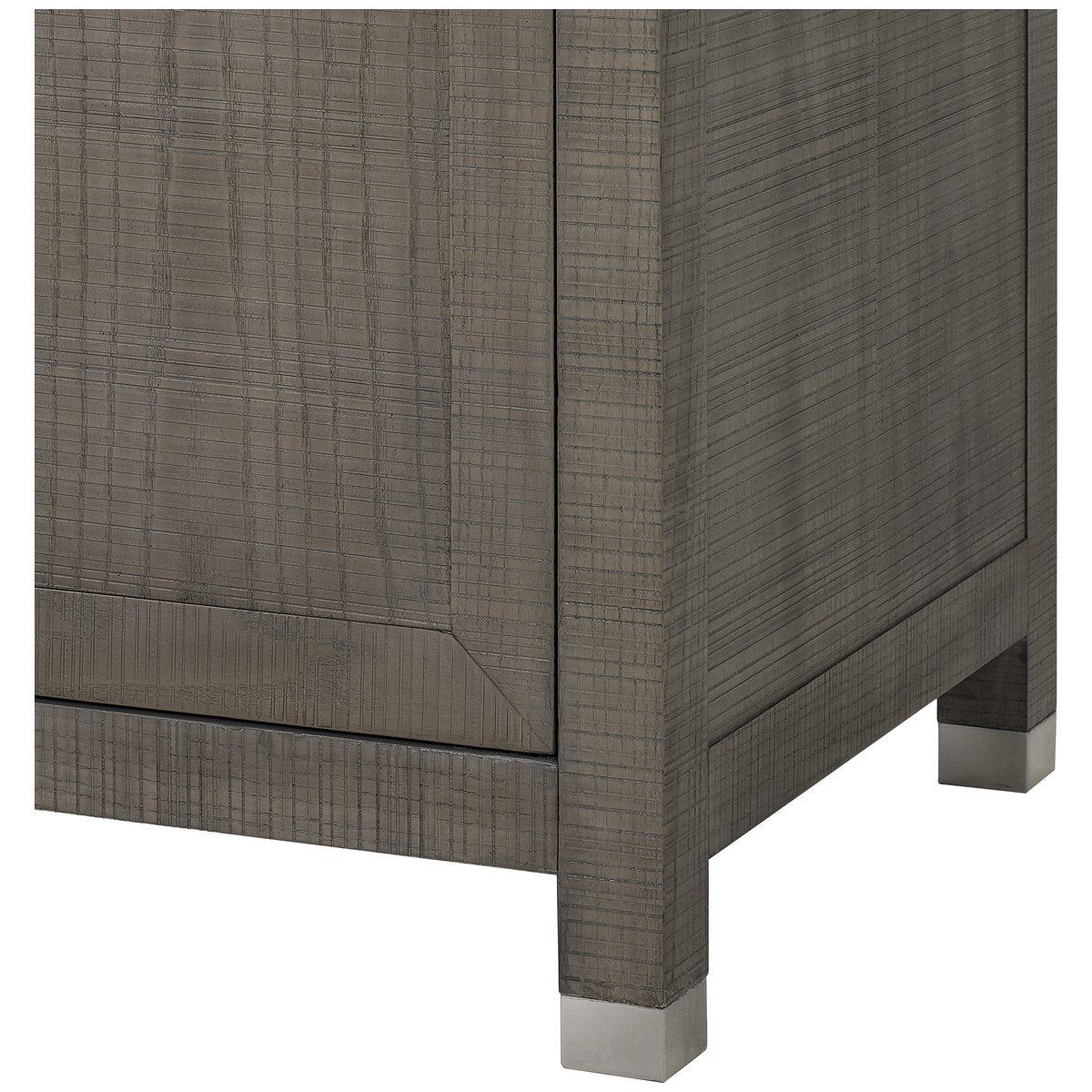 Sonder Living Raffles 2-Door Credenza - Grey and Pewter