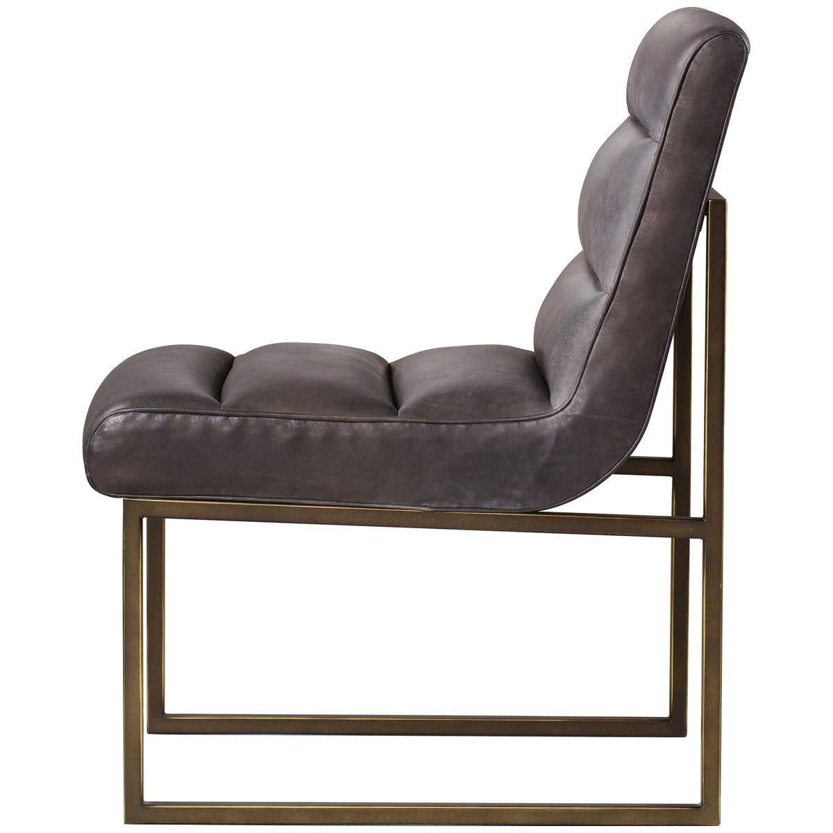 Sonder Living Noah Side Chair - Saddle Brown