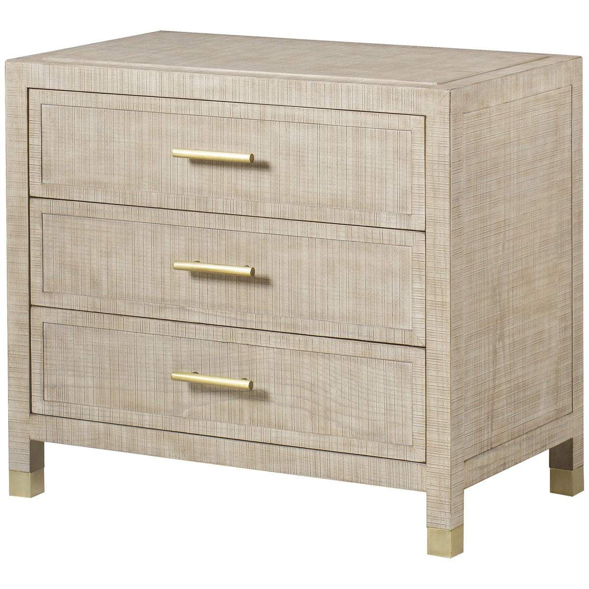 Sonder Living Raffles 3-Drawer Nightstand - Natural