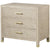 Sonder Living Raffles 3-Drawer Nightstand - Natural