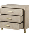 Sonder Living Raffles 3-Drawer Nightstand - Natural