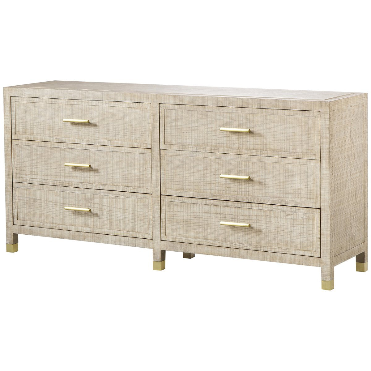 Sonder Living Raffles 6-Drawer Dresser - Natural