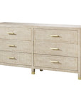 Sonder Living Raffles 6-Drawer Dresser - Natural