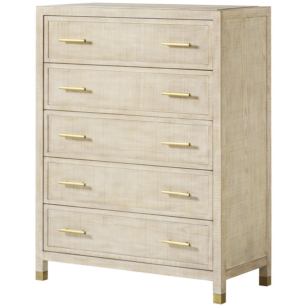 Sonder Living Raffles 5-Drawer Chest - Natural