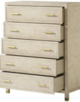 Sonder Living Raffles 5-Drawer Chest - Natural