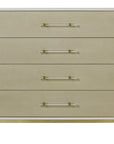 Sonder Living Alice 4-Drawer Chest - Emboss Faux Shagreen