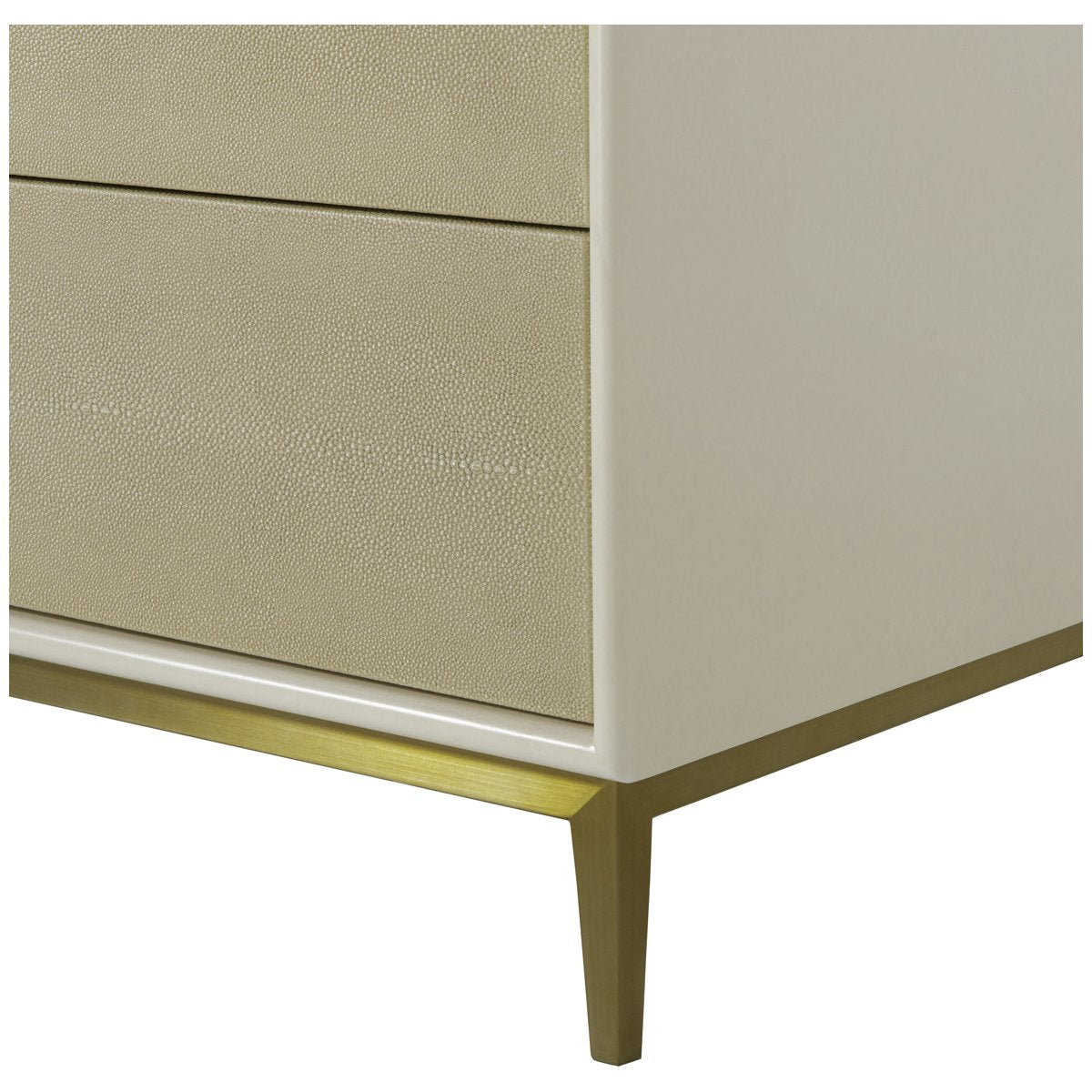 Sonder Living Alice 4-Drawer Chest - Emboss Faux Shagreen