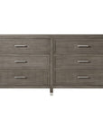 Sonder Living Raffles 6-Drawer Dresser - Grey and Pewter