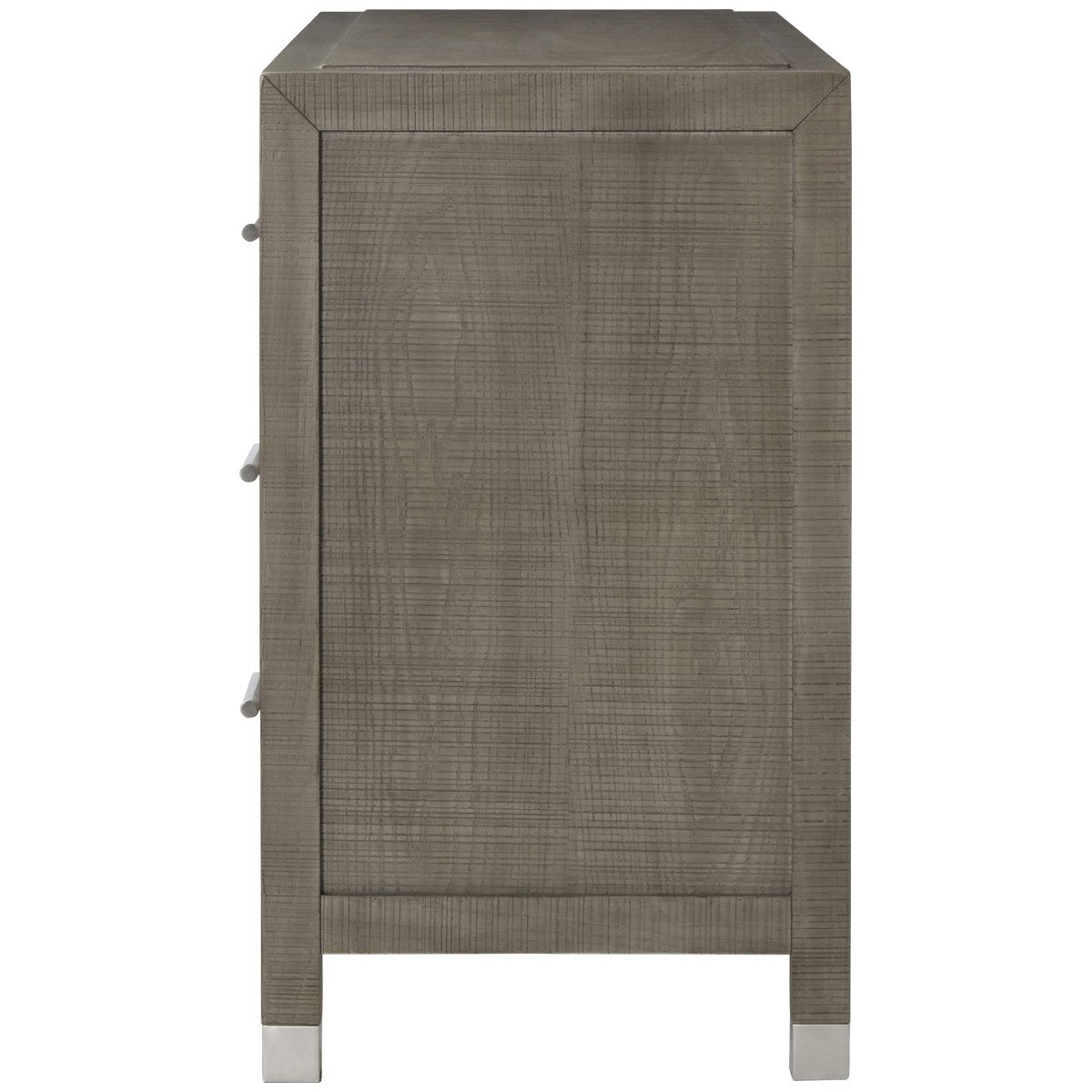 Sonder Living Raffles 4-Drawer Chest - Grey and Pewter