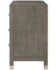 Sonder Living Raffles 4-Drawer Chest - Grey and Pewter